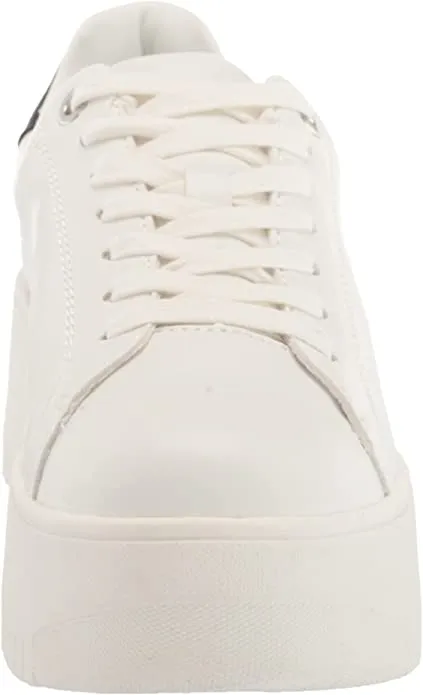Rockaway Women's Platform Sneakers in White Black