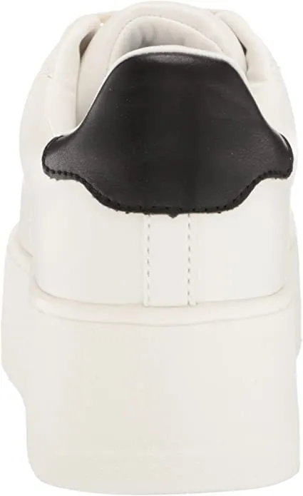 Rockaway Women's Platform Sneakers in White Black